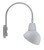 RAB Lighting GN4LED26NADS RAB Lighting GN4LED26NADS Gooseneck Style4 26W Neutral LED 15 AngLED Dome Shade Sil