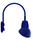 RAB Lighting GN4LED26NSAD11BL RAB Lighting GN4LED26NSAD11BL Gooseneck Style4 26W Spot Refl Neutral LED 11 Ad Shade Blue