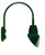 RAB Lighting GN4LED26YRAC11G RAB Lighting GN4LED26YRAC11G Gooseneck Style4 26W Warm LED 11 Ac Shade Rect Refl Green