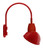 RAB Lighting GN4LED26YRADR RAB Lighting GN4LED26YRADR Gooseneck Style4 26W Warm LED 15 Ad Shade Rect Refl Red