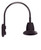 RAB Lighting GN4LED26YST11A RAB Lighting GN4LED26YST11A Gooseneck Style4 26W Warm LED 11 Straight Shade Bronze