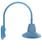 RAB Lighting GN4LED26YSTLB RAB Lighting GN4LED26YSTLB Gooseneck Style4 26W Warm LED 15 Straight Shade Lblue