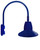 RAB Lighting GN5LED13YRSTBL RAB Lighting GN5LED13YRSTBL Gooseneck Style5 13W Warm LED 15 St Shade Rect Refl Blue