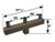 Maxlite S5VT3S18BZ 5" Square Poles, Steel Square Brackets, ( 3 ) 2-3/8" * 4" Tenon Arms @ 180 Degrees, Bronze