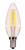 Satco S21702 4.5W CTC/LED/27K/CL/120V/CD LED Filament Bulb