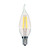 Satco S21723 5.5W CFC/LED/27K/CL/120V/2CD LED Filament Bulb