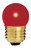Satco S3611 7 1/2S11/R Incandescent Sign & Indicator Bulb