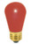 Satco S3961 11S14/R Incandescent Sign & Indicator Bulb