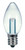 Satco S9156 0.5W C7/CL/LED/120V/CD LED Decorative LED Bulb