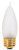 Satco A3567 25CA10/F Incandescent Decorative Light Bulb