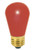 Satco S4561 11S14/R Incandescent Sign & Indicator Bulb