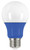 Satco S9644 2A19/LED/BLUE/120V LED Type A Bulb
