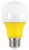 Satco S9645 2A19/LED/YELLOW/120V LED Type A Bulb