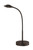 Satco 57/042 LED Desk Lamp; Goose Neck; 5W 4000K; 300 Lumen; Black Finish