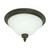 Nuvo 60/1101 Bistro; 2 Light; 14 in.; Flush Mount with Satin Opal White Glass
