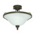 Nuvo 60/1102 Bistro; 3 Light; 16 in.; Semi; Flush Mount with Satin Opal White Glass