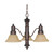 Nuvo 60/1254 Gotham; 3 Light; 23 in.; Chandelier with Champagne Linen Washed Glass