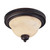 Nuvo 60/1405 Anastasia; 2 Light; 11 in.; Flush Dome with Honey Marble Glass