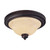 Nuvo 60/1406 Anastasia; 2 Light; 13 in.; Flush Dome with Honey Marble Glass