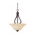 Nuvo 60/1409 Anastasia; 3 Light; Pendant with Honey Marble Glass