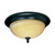 Nuvo 60/143 Vanguard; 3 Light; 15 in.; Flush Mount with Gold Washed Alabaster Swirl Glass