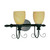 Nuvo 60/155 Vanguard; 2 Light; 18 in.; Vanity with Gold Washed Alabaster Swirl Glass