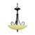 Nuvo 60/159 Vanguard; 3 Light; 16 in.; Pendant with Gold Washed Alabaster Swirl Glass