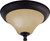 Nuvo 60/1725 Dakota; 2 Light; 11 in.; Flush Dome with Toasted Honey Glass