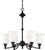 Nuvo 60/1782 Glenwood; 6 Light; 25 in.; Chandelier with Satin White Glass