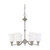 Nuvo 60/1802 Glenwood; 6 Light; 25 in.; Chandelier with Satin White Glass