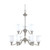 Nuvo 60/1803 Glenwood; 9 Light; 2 Tier; 33 in.; Chandelier with Satin White Glass