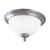 Nuvo 60/1804 Glenwood; 2 Light; 11 in.; Flush Dome with Satin White Glass