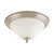 Nuvo 60/1826 Dupont; 2 Light; 15 in.; Flush Mount with Satin White Glass