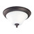 Nuvo 60/1846 Dupont; 2 Light; 15 in.; Flush Mount with Satin White Glass