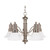 Nuvo 60/189 Gotham; 5 Light; 25 in.; Chandelier with Alabaster Glass Bell Shades