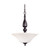 Nuvo 60/1928 Dupont ES; 3 Light; Pendant with Satin White Glass; 13w GU24 Lamps Included