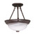 Nuvo 60/208 2 Light; 11 in.; Semi-Flush; Alabaster Glass