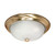 Nuvo 60/239 3 Light; 15 in.; Flush Mount; Frosted Swirl Glass