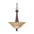 Nuvo 60/2418 Mericana ES; 2 Light; Pendant with Amber Water Glass; Lamp Included