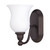 Nuvo 60/2437 Glenwood ES; 1 Light; Vanity with Satin White Glass; Lamp Included