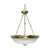 Nuvo 60/244 3 Light; 20 in.; Pendant; Frosted Swirl Glass