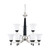 Nuvo 60/2456 Keen ES; 2 Tier 9 Light; Chandelier with Satin White Glass; Lamp Included