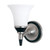 Nuvo 60/2464 Keen ES; 1 Light; Vanity with Satin White Glass; Lamp Included