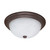 Nuvo 60/2627 3 Light ES 15 in.; Flush Fixture with Alabaster Glass; (3) 13w GU24 Lamps Included