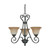 Nuvo 60/2741 Montgomery; 3 Light; Chandelier with Champagne Linen Glass