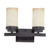 Nuvo 60/2769 Lucern; 2 Light; Vanity with Saddle Stone Glass