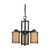 Nuvo 60/2852 Odeon; 3 Light; (convertible up/down) Chandelier with Parchment Glass