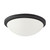 Nuvo 60/2946 Button ES; 2 Light; 13 in.; 13W GU24 (included) Flush Dome with White Glass