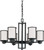 Nuvo 60/2975 Odeon; 6 Light; (convertible up/down) Chandelier with Satin White Glass