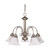 Nuvo 60/3180 Ballerina ES; 5 Light; 24 in.; Chandelier with Alabaster Glass; 13W GU24 Lamps Included